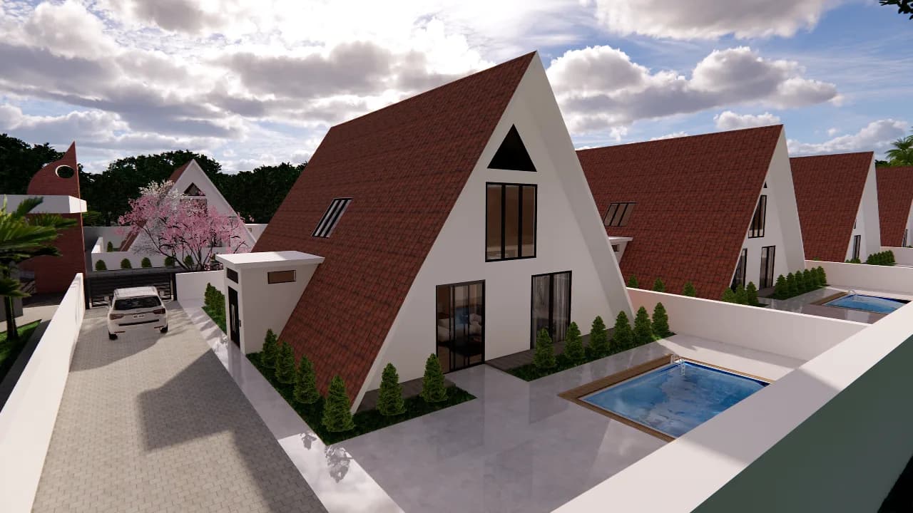 Volta Vista — A-frame estate, Akatsi