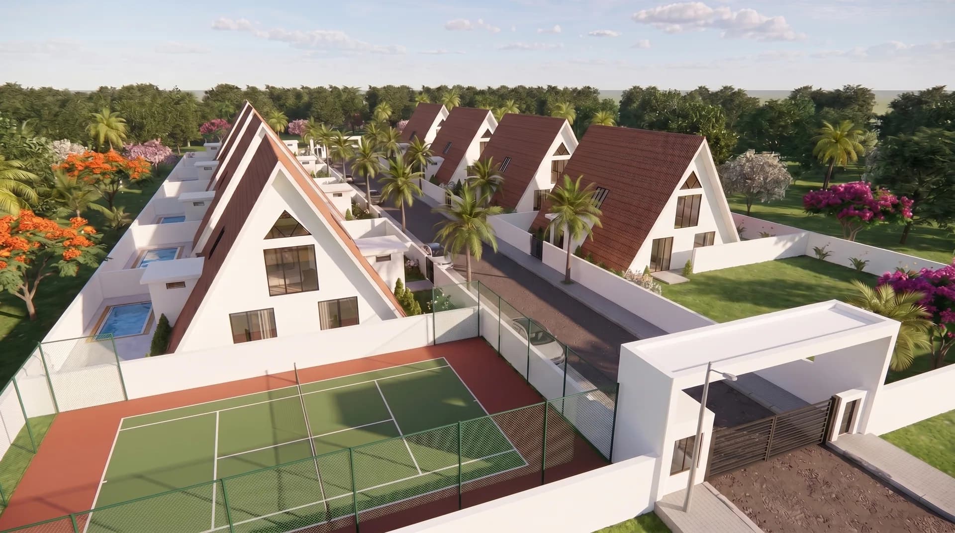 Volta Vista — A-frame estate, Akatsi